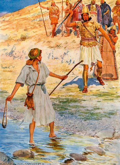 ダビデとゴリアテ 作： William Henry Margetson