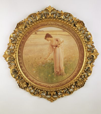 野の花（メゾチント） 作： William Henry Margetson