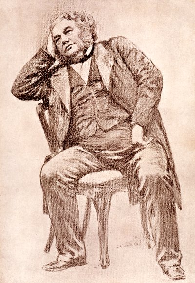 マークレモン、19世紀のパンチ誌の編集者、1909年。 作： William Henry Margetson