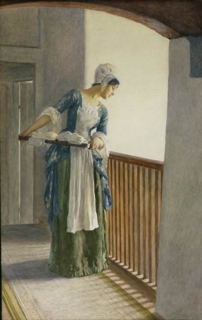 ランドリーメイド、1920年頃 作： William Henry Margetson