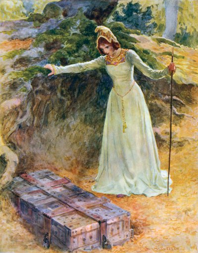 姫は鉄の箱に来ました 作： William Henry Margetson