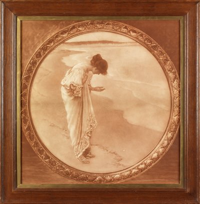 海には真珠があります（セピア色で印刷された写真の複製） 作： William Henry Margetson