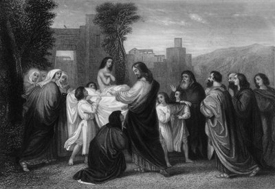 そして、死んだ彼は立ち上がり、話し始めた、c1830s。 作： William Henry Mote