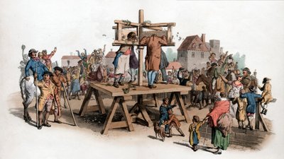 さらし台、1805年 作： William Henry Pyne