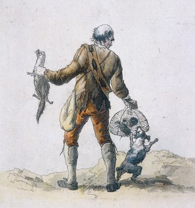 ネズミ捕り、地方の文字、1804年 作： William Henry Pyne