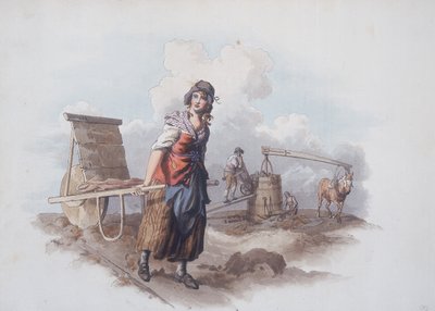 ブリックメーカー、1808年 作： William Henry Pyne