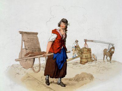 「イギリスの衣装」のブリックメーカー、ウィリアムミラー発行、1805年 作： William Henry Pyne