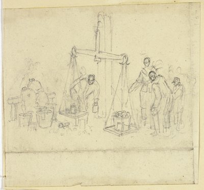 市場でのスケール 作： William Henry Pyne