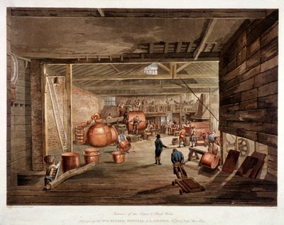 シューレーン、ロンドン、c1806 作： William Henry Pyne