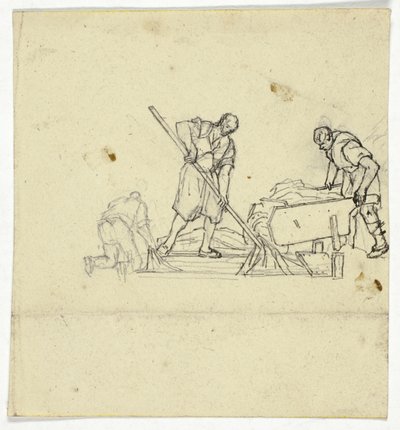 三人の労働者 作： William Henry Pyne