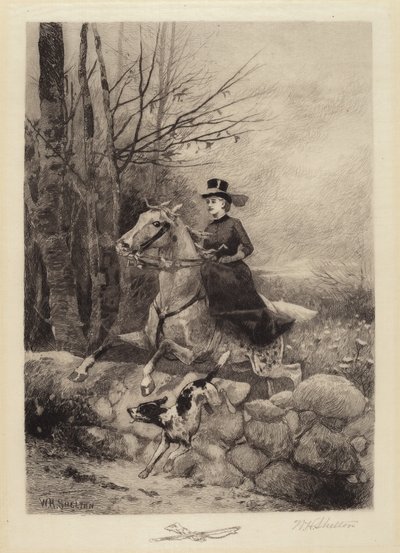 猟犬の後 作： William Henry Shelton