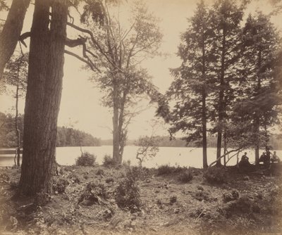 ガノガ湖、1895年頃（写真） 作： ウィリアム・ハーマン・ラウ