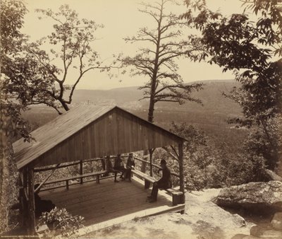 ネスクホーニング渓谷、パッカーズ・ポイントより。1895年（写真） 作： ウィリアム・ハーマン・ラウ