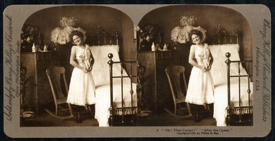 あのオペラ後のコルセット、1900年頃（セピア写真）（473263も参照） 作： William Herman Rau