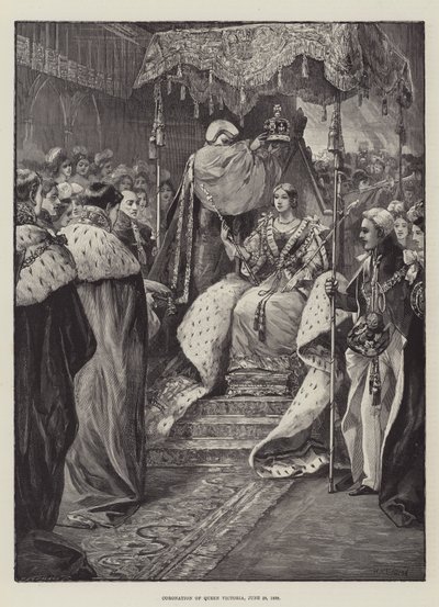 ビクトリア女王の戴冠式、1838年6月28日 作： William Heysham Overend