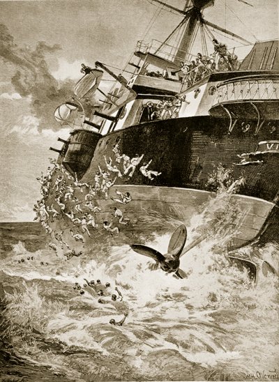 HMSビクトリア転覆、1893年6月22日 作： William Heysham Overend
