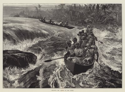 コンゴで急流を撮影する 作： William Heysham Overend