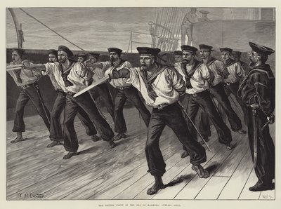 マルモラ海のイギリス艦隊、カットラスドリル 作： William Heysham Overend