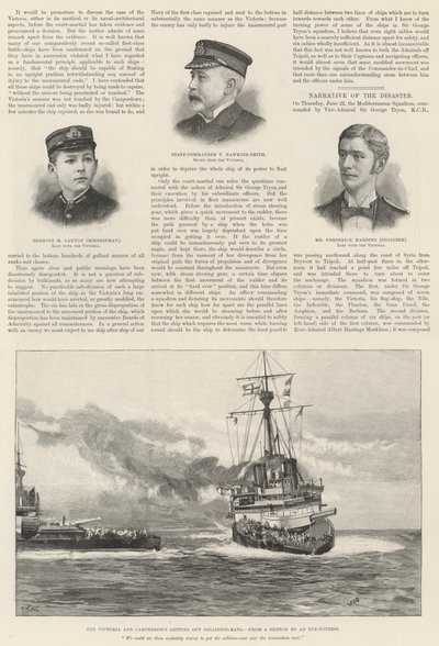 HMSビクトリアの喪失 作： William Heysham Overend