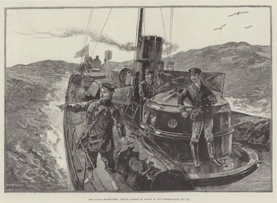 海軍の操縦、ウェールズのジョージ王子の魚雷艇（No 79） 作： William Heysham Overend