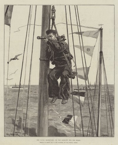 敵の見張りについての海軍作戦 作： William Heysham Overend