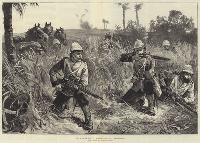 エジプト戦争、騎兵の小競り合い 作： William Heysham Overend
