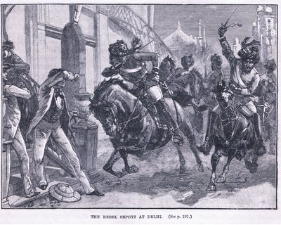 デリー1857年の反乱セポイたち 作： William Heysham Overend