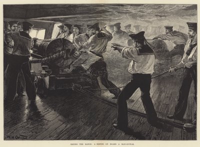 範囲を試して、戦士のボード上のスケッチ 作： William Heysham Overend