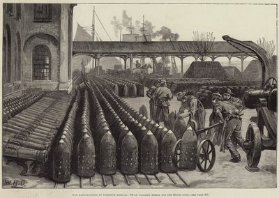 ウーリッジアーセナルでの戦争製造、38トン砲用700ポンドパリサーシェル 作： William Heysham Overend