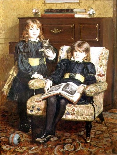 メイとバイオレット・クレークの肖像 作： William Hippon Gadsby