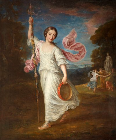 バカンテとしてのエミリー・カー夫人、1770年頃 作： William Hoare