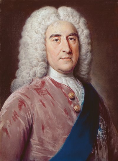 トーマスペルハムホレスの肖像（1693-1768）ライムの下のニューカッスル公（紙にパステル） 作： William Hoare