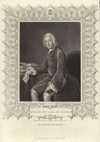 ウィリアム・ピット・ザ・エルダーの肖像 作： William Hoare