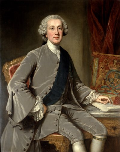アール寺院、リチャードグレンビル、1760年頃 作： William Hoare