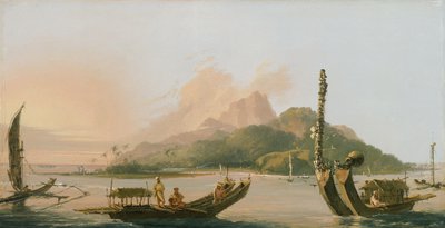 タヒチ南東に進路をとる 1773 作： William Hodges