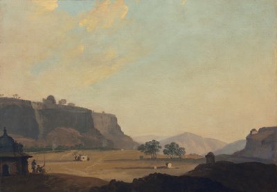フォートグワリエル、インド、c.1783付近のビュー 作： William Hodges
