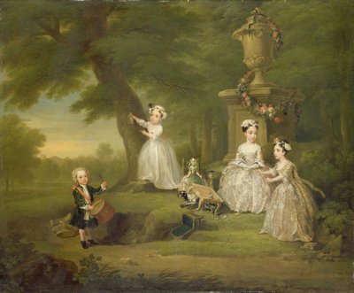 子供たちのお茶会 作： William Hogarth