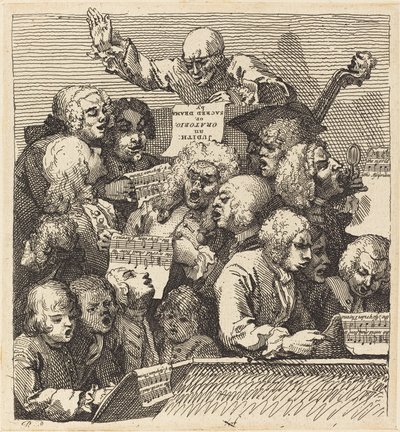 歌手の合唱 作： William Hogarth