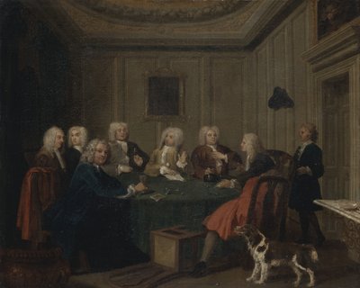紳士クラブ 作： William Hogarth