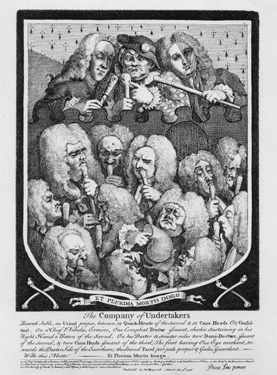医師の診察、1736 作： William Hogarth