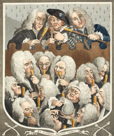 &39;Hogarth Restored：The Whole Works of the Celebrated William Hogarth、re-engraved by Thomas Cook&39;、pubのイラストによる医師または企業の協議会。 1812（ハンドカラー 作： William Hogarth