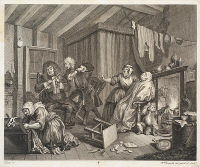 売春婦の進歩 作： William Hogarth