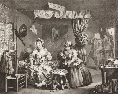 娼婦？Sの進歩-売春婦の方法、シート3：逮捕。 1732 作： William Hogarth