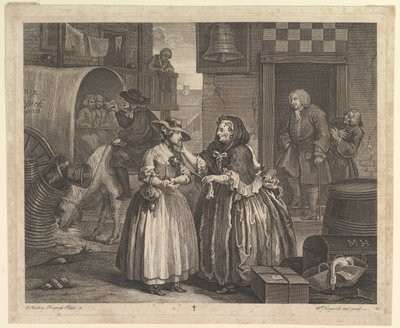 ハーロッツプログレス、プレート1、1732年4月 作： William Hogarth