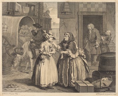売春婦の進歩: pl.1 作： William Hogarth