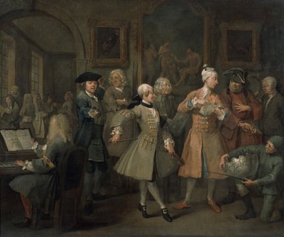 熊手の進行状況II：熊手の堤防、1733 作： William Hogarth