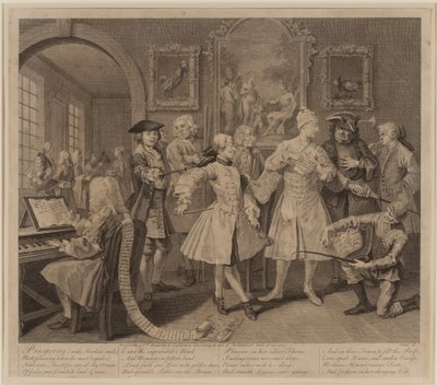 レーキの進歩、プレート2 作： William Hogarth