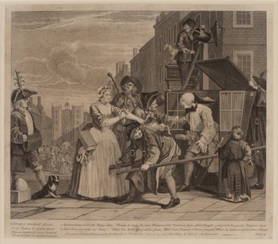 レーキの進歩、プレート4 作： William Hogarth