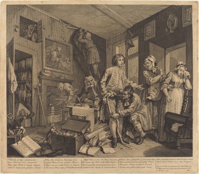 レーキの進歩: pl.1 作： William Hogarth