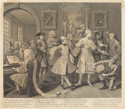 レーキの進歩: pl.2 作： William Hogarth